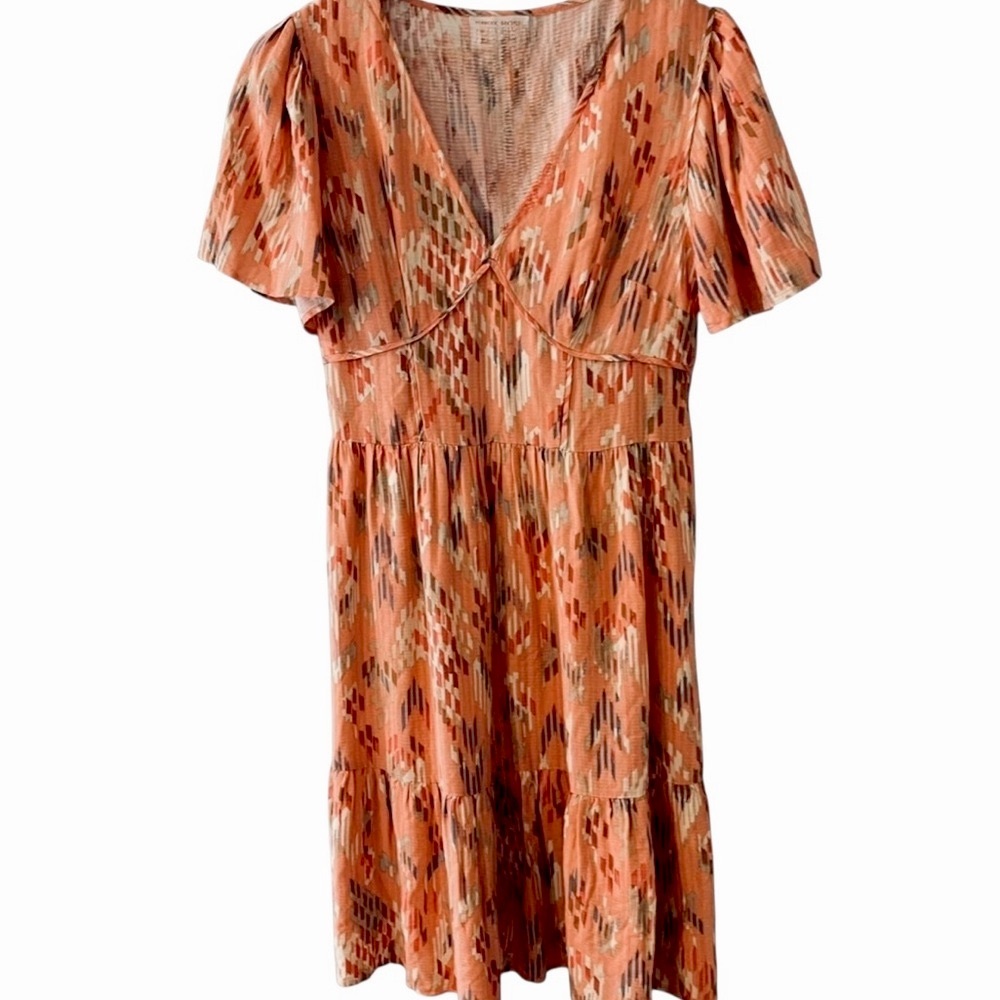 Knox Rose Orange Patterned Mini Dress - Picture 2 of 14